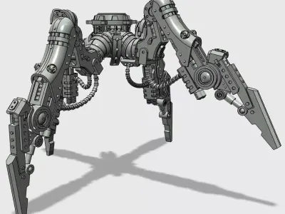 QUADRUPED LEGS MECHA KNIGHTS RETINUE 3D print model