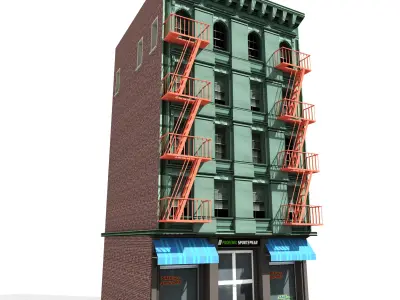 Nyc Building 06 Low-poly 3D model