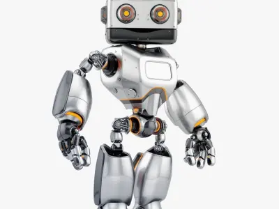 Big Daddy retro bot  3D model