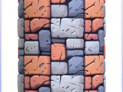 Stylized Stone Floor Seamless Texture Texture 5