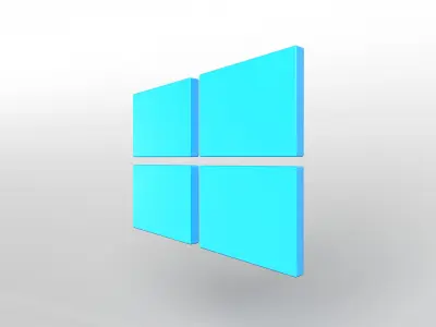 Windows 10 Logo v1 001 Free low-poly 3D model