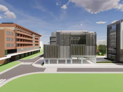 Modern City Block -A20 3D model