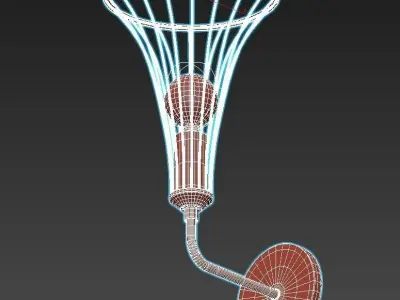 lumien wall sconce gold 3D model