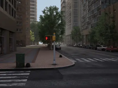 Realistic City District H8-H28 3D model