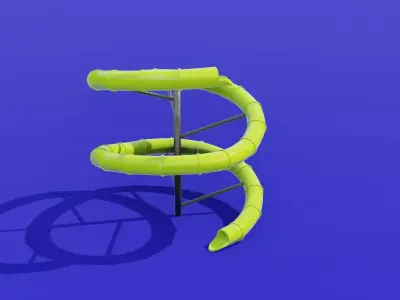 Water Slide  Low-poly 3D model get