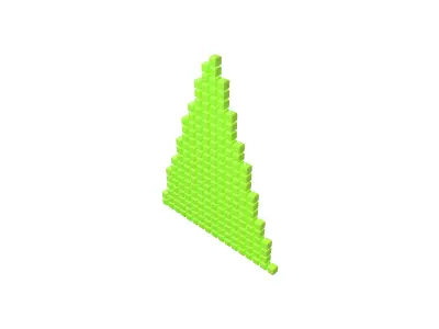 Arrow Cube Style v1 004 Low-poly 3D model