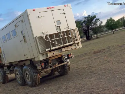  Armored Mobile Command Center Truck Simplified 