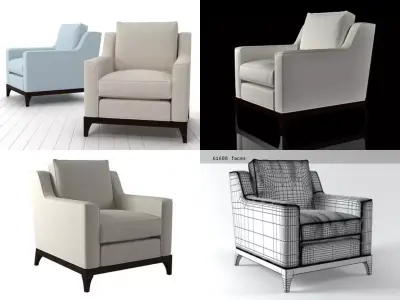 Lysander armchair 3D model