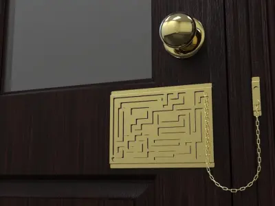 Door Puzzle Locker Free 3D model