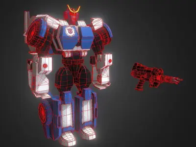 Transformer Strongarm Low-poly 3D model