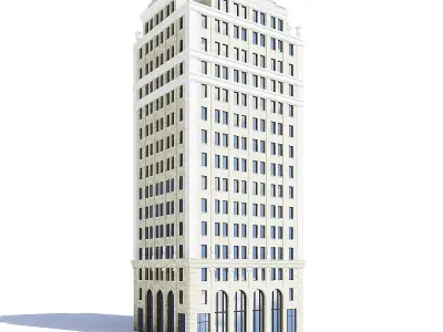 Tall Building 3D Model 3D model