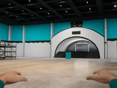 Squid Game Bunker Low-poly 3D model