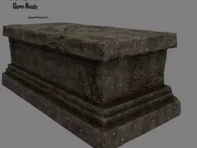 base statue 14 Low-poly 3D model