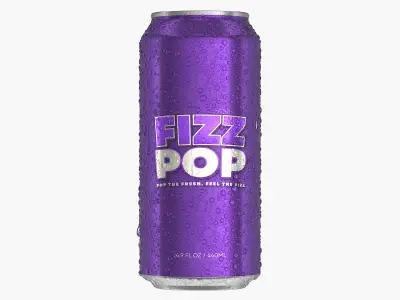  Standard Soda Can With Droplets 440ml V2 