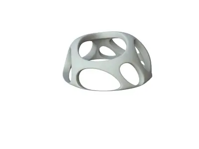 SciFi Cube Object No 53139 Low Poly Shape Low-poly 3D model