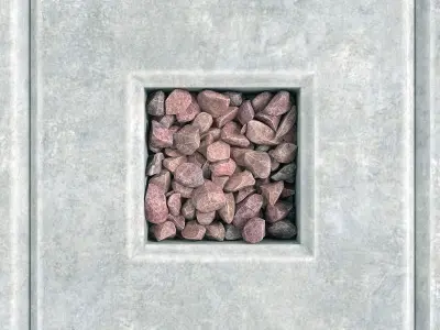 Area slabs  rock stone 3D model