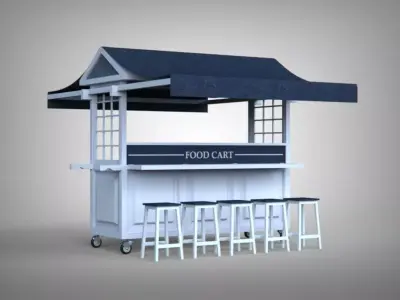 Food Cart 3D model