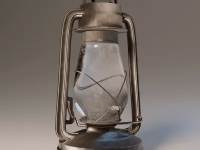 Old gasoline lantern 3D model