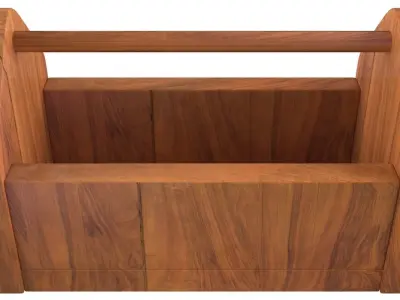 Wooden Tool Box 3D model