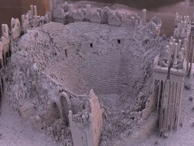 Greek Arena large fantasy version 3D model 3D model