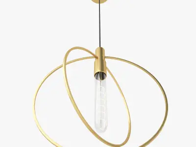Hudson Valley 3050-AGB Masonville Light Pendant 3D model