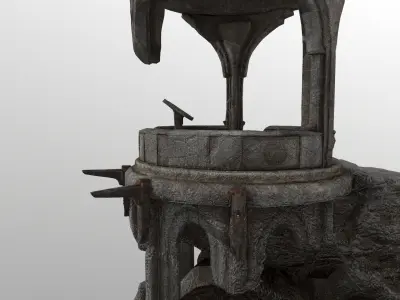 old temple   Low-poly 3D model