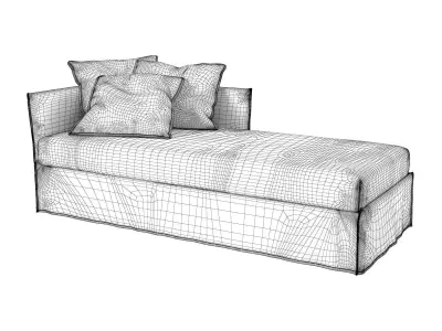 Fox Daybed 3D model