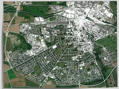 Cityscape Lincoln Great Britain 3D model