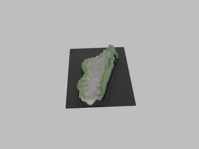 Madagascar Map Country Low-poly 3D model