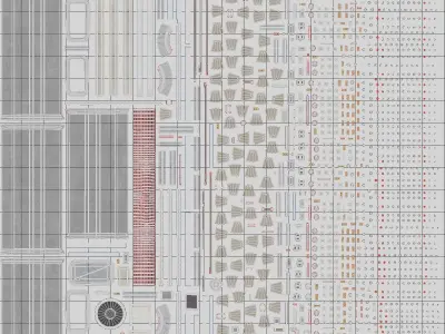 Space Station Interior Low-poly 3D model