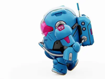 AMONG US CONCEPT CHARACTER C   RIGGED 3D model