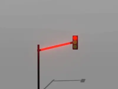 traffic lights Free 3D model shop