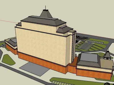 vacation spot-Resort-Fashion Leisure Hotel-0231 3D model