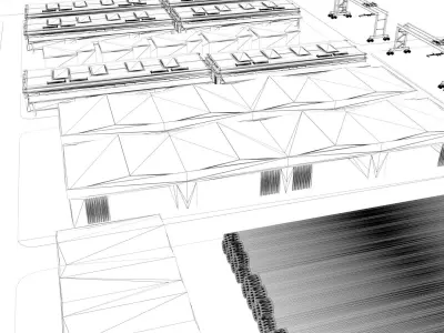 Ras Al Khair Fabrication Yard 3D model