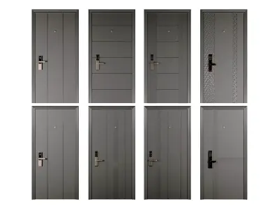 interior door 3D model 9