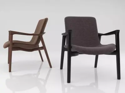 Woody armchair 3D model