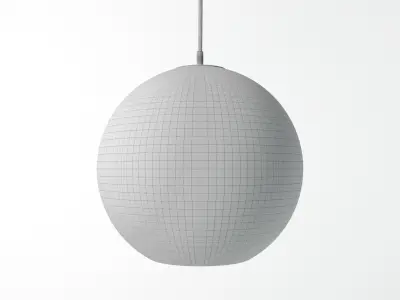Black Globe Pendant Light 3D model