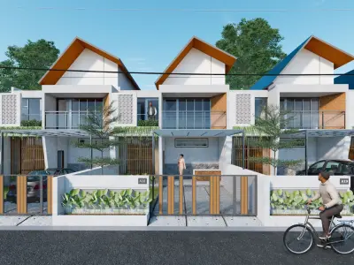 scandinavian residence house 3D model