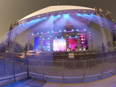 Outdoor Stage 3D model