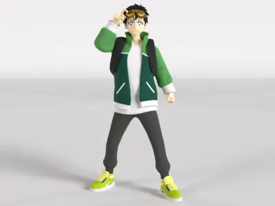 Akira Tendou - Zom 100 3D model