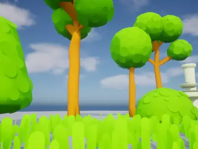 Stylized Low-Poly Game Ready Asset Pack Low-poly 3D model