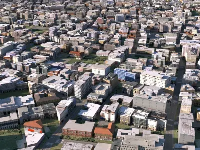 City 04 Low-poly 3D model