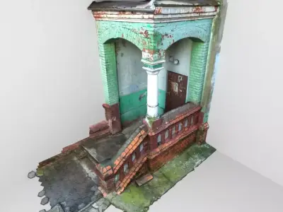 Entrance to the house 3D model
