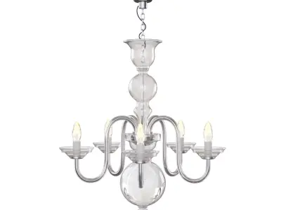wranovsky Clerius crystal chandelier Low-poly 3D model