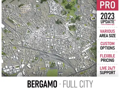 Bergamo Low-poly 3D model