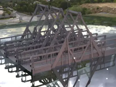 Chain Bridge 2 3D 3D model