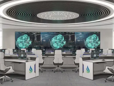 Sci-fi office 29 3D model