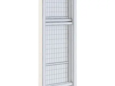 Factory Side Wall with Windows 3D model