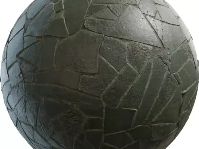 Random Slate Flagstone PBR Texture Texture