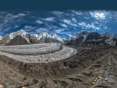 HDR - The Base Camp Southern Engilchek 01 3D model